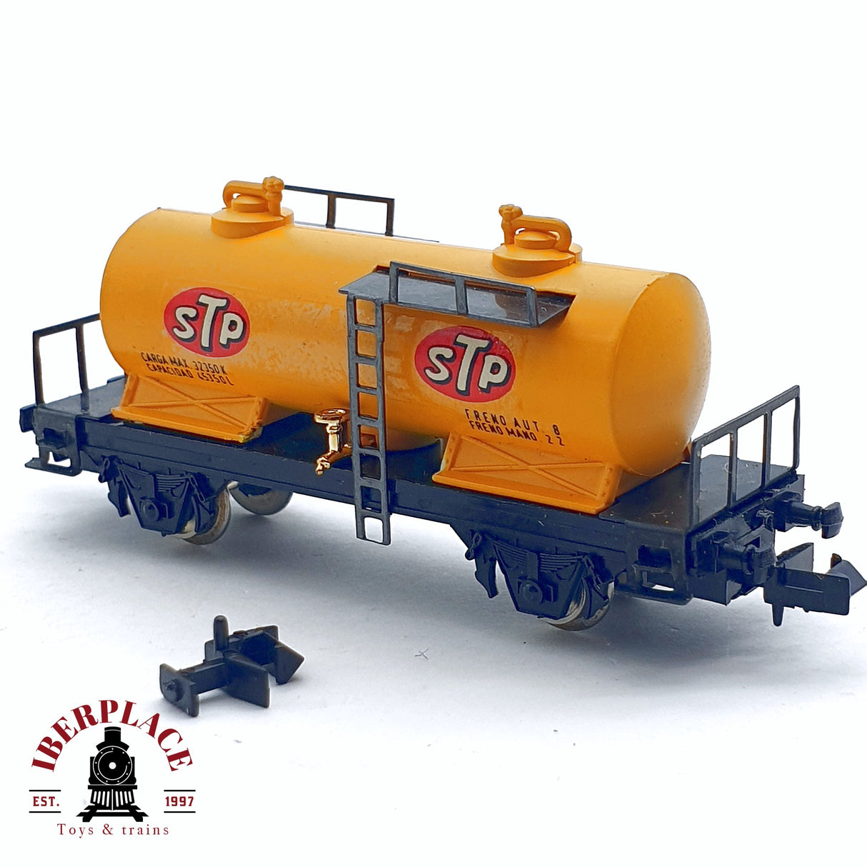 ♻️ 2da mano - IBERTREN 354 vagón cisterna STP amarillo RENFE N escala 1:160