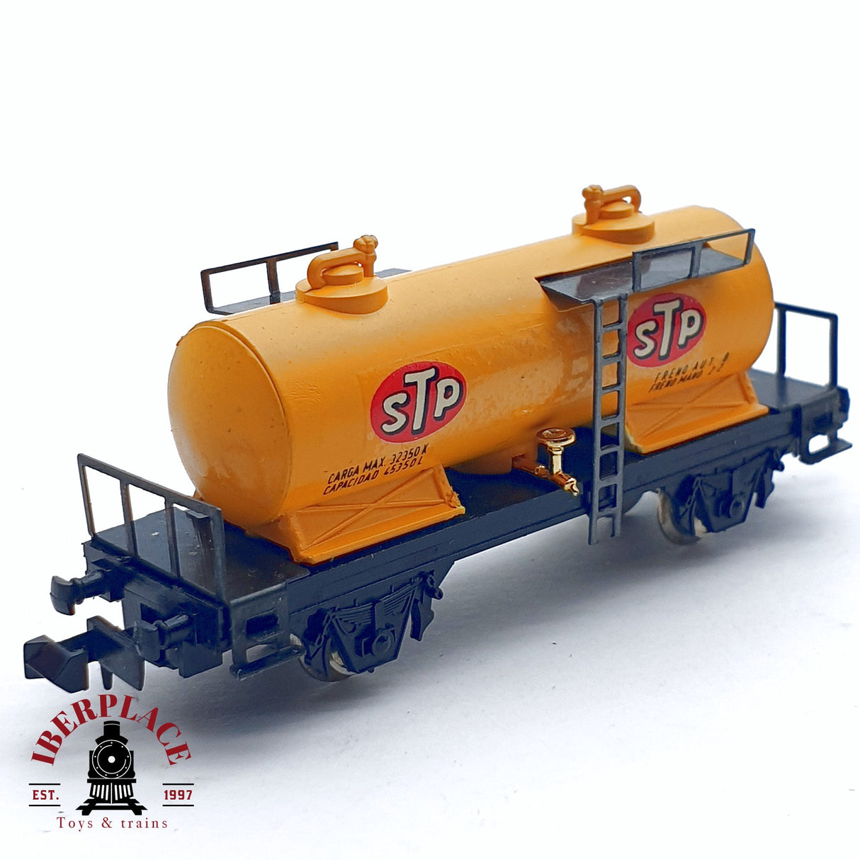 ♻️ 2da mano - IBERTREN 354 vagón cisterna STP amarillo RENFE N escala 1:160