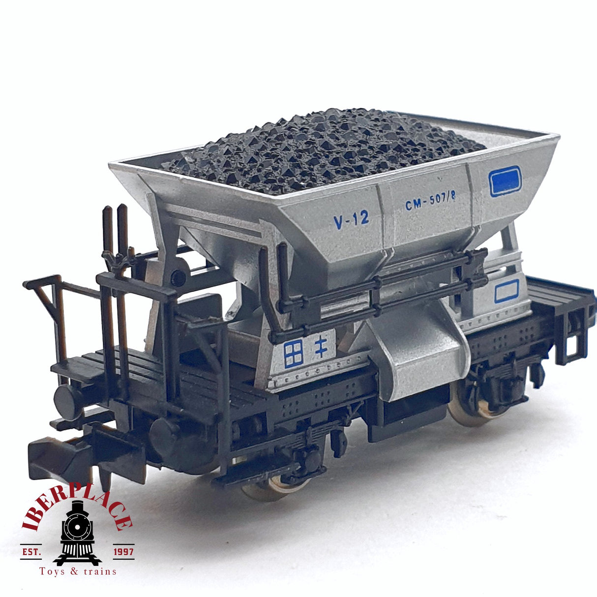 ♻️ 2da mano - IBERTREN 465 vagón tolva con carbón V12 N escala 1:160