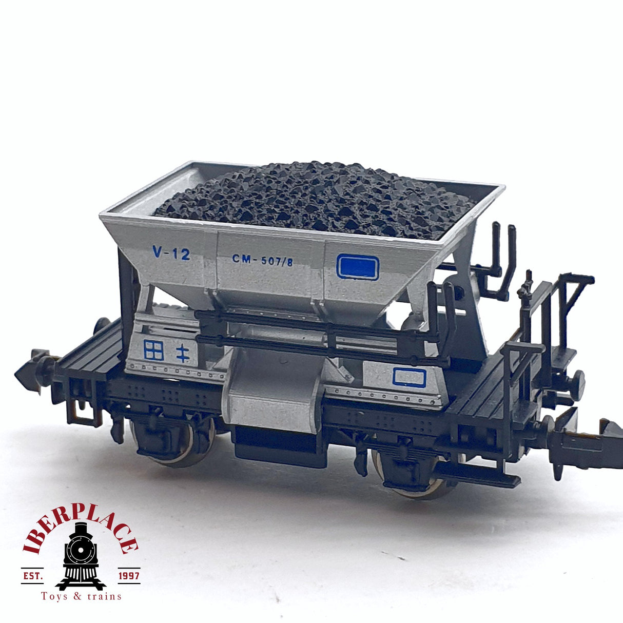 ♻️ 2da mano - IBERTREN 465 vagón tolva con carbón V12 N escala 1:160