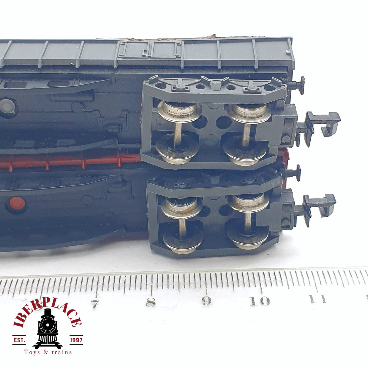 ♻️ 2da mano - 2x IBERTREN vagones de borde alto con troncos de madera RENFE N escala 1:160