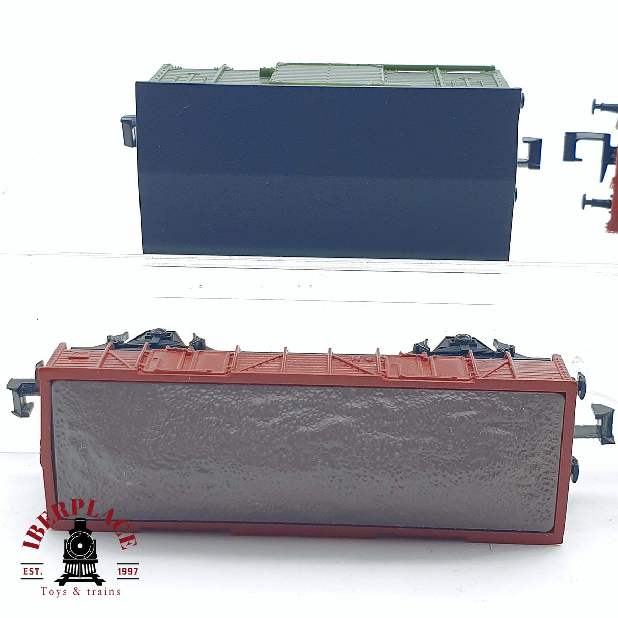 ♻️ 2da mano - 4x IBERTREN lote mixto vagones mercancias RENFE N escala 1:160