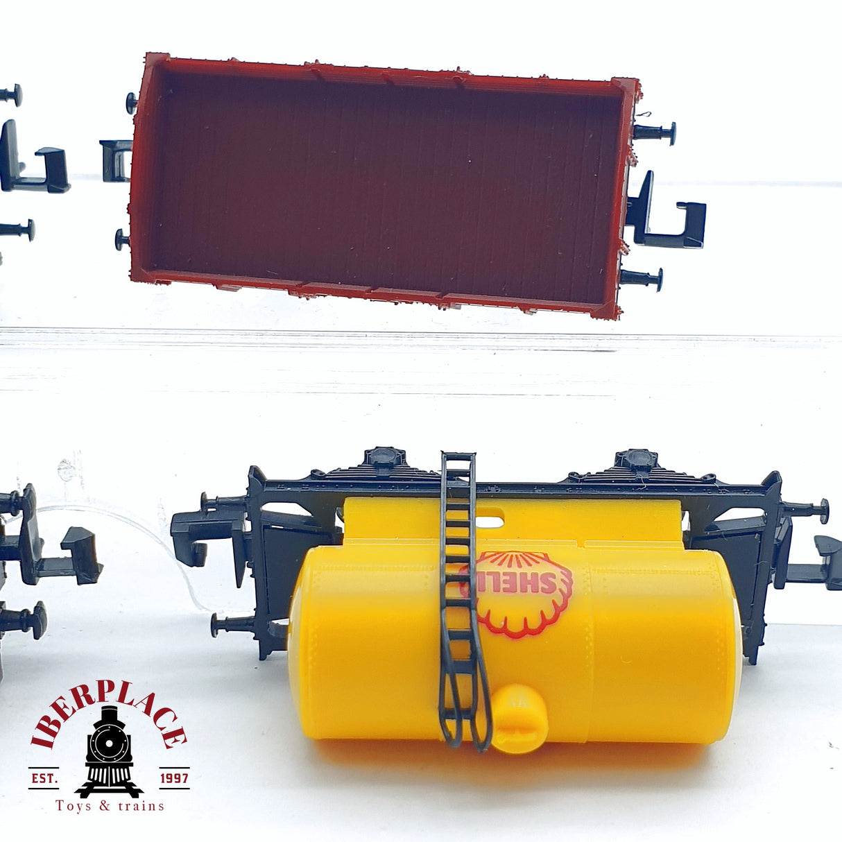 ♻️ 2da mano - 4x IBERTREN lote mixto vagones mercancias RENFE N escala 1:160