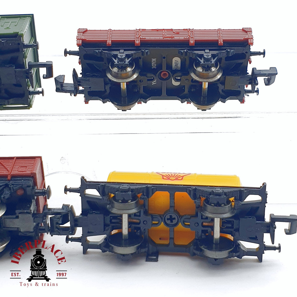 ♻️ 2da mano - 4x IBERTREN lote mixto vagones mercancias RENFE N escala 1:160