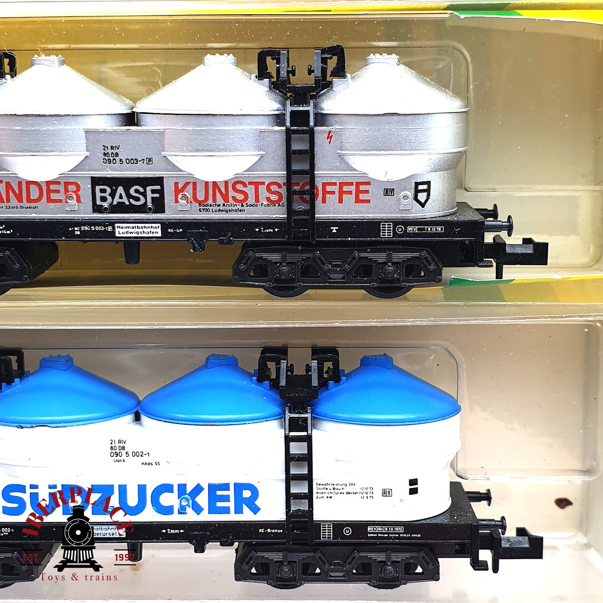 ♻️ 2da mano - 5x Minitrix vagones silo südzucker Nordzucker DB N escala 1:160 E16