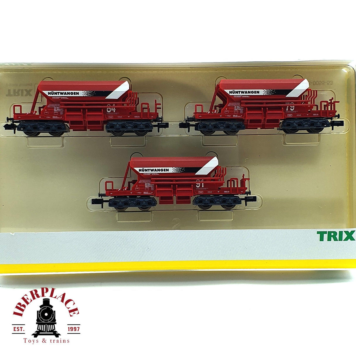 ♻️ 2da mano - Minitrix 15601 set vagones tolva Hüntwangen SBB CFF N escala 1:160 E16