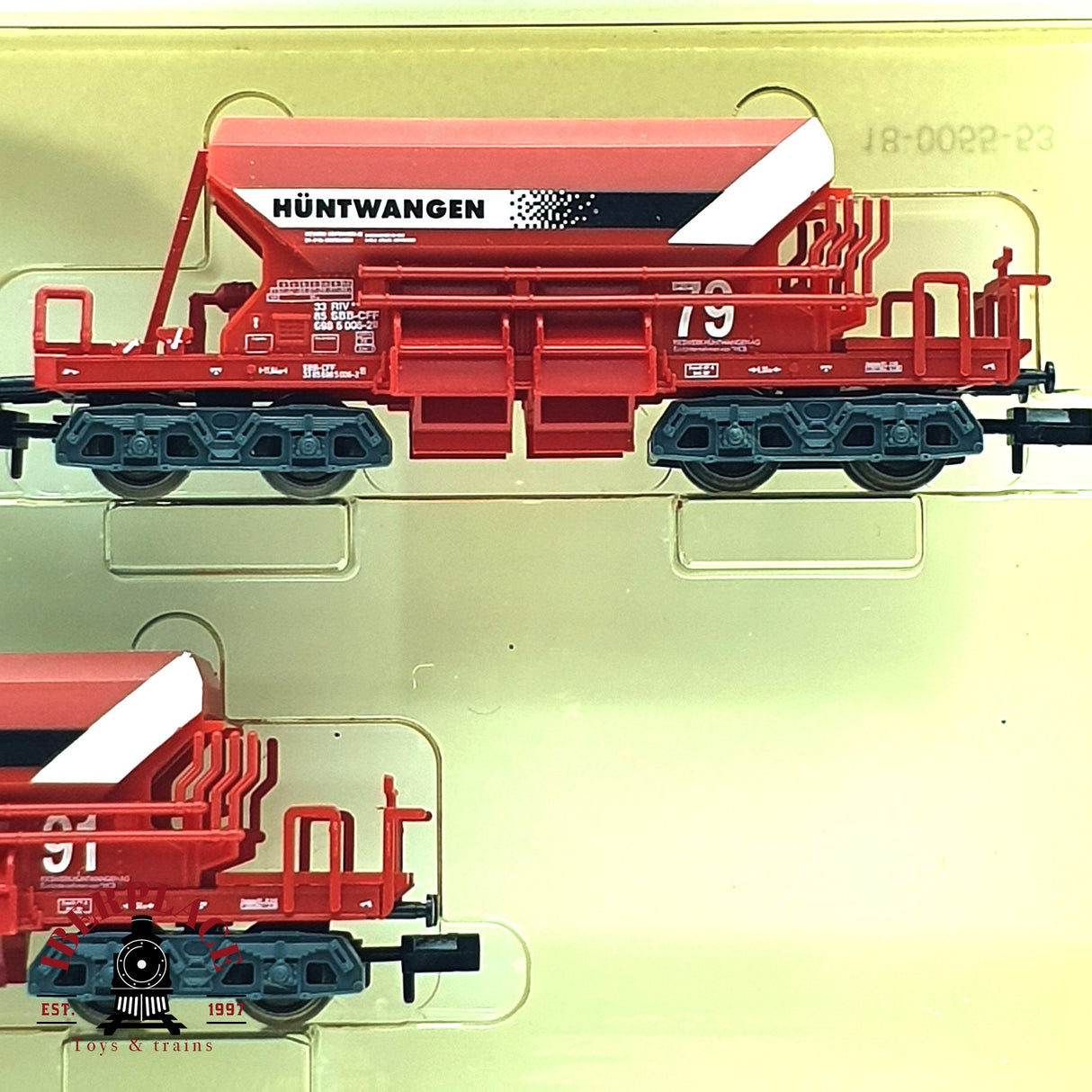 ♻️ 2da mano - Minitrix 15601 set vagones tolva Hüntwangen SBB CFF N escala 1:160 E16