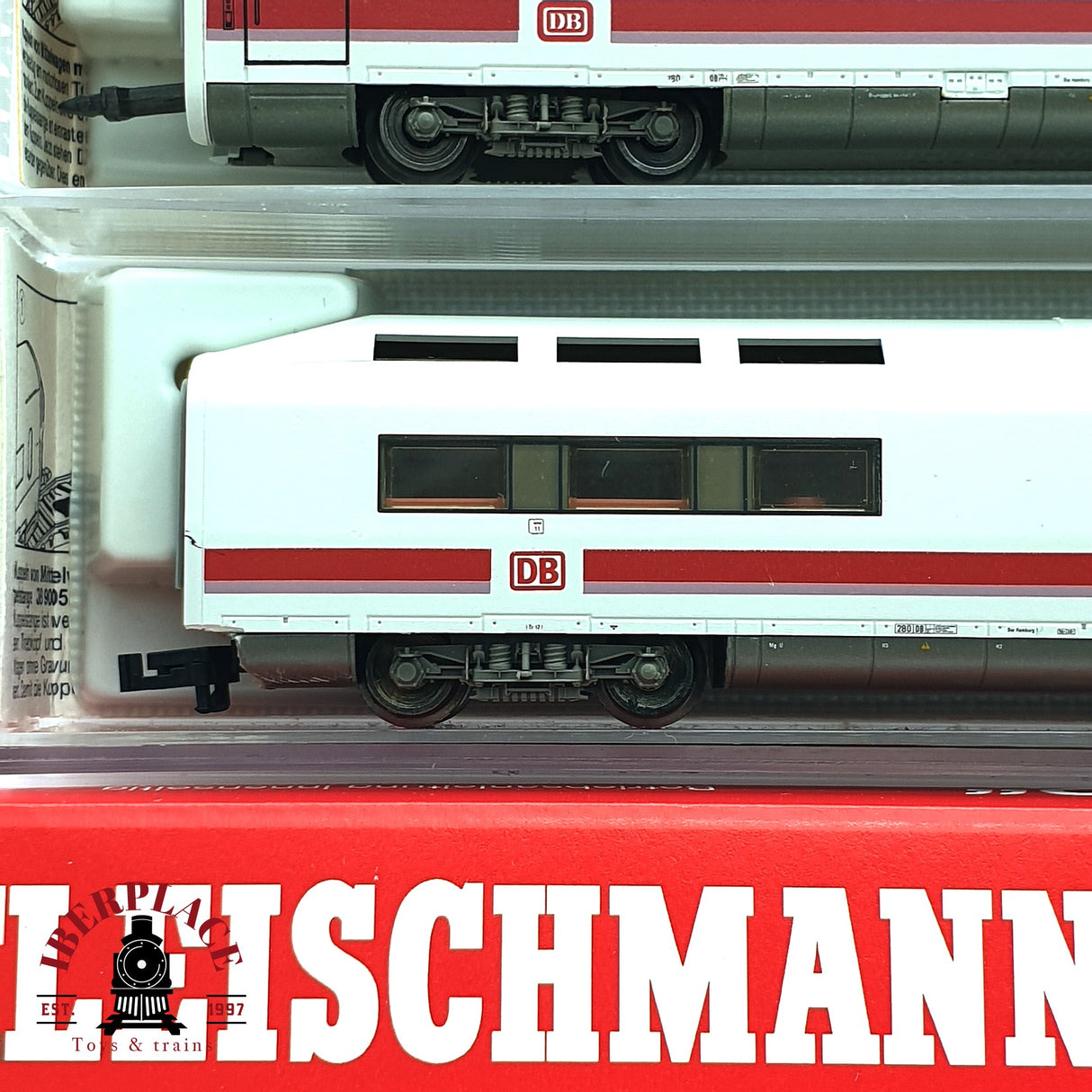 ♻️ 2da mano - Fleischmann 7490K Tren ICE DB + 3 vagones complementarios N escala 1:160 E16