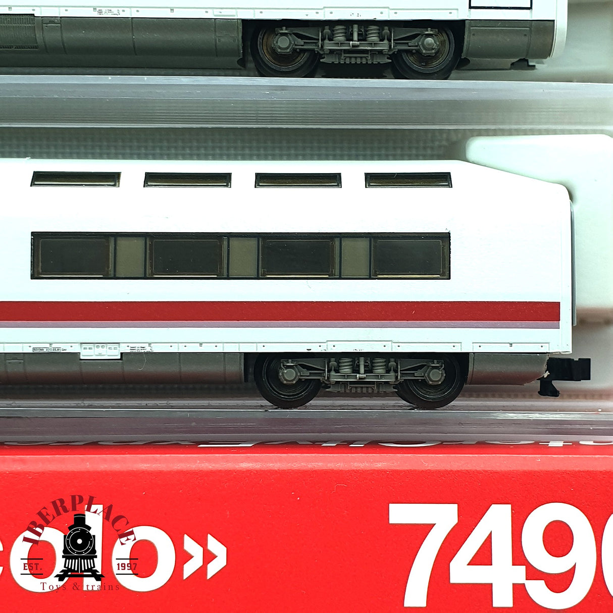 ♻️ 2da mano - Fleischmann 7490K Tren ICE DB + 3 vagones complementarios N escala 1:160 E16