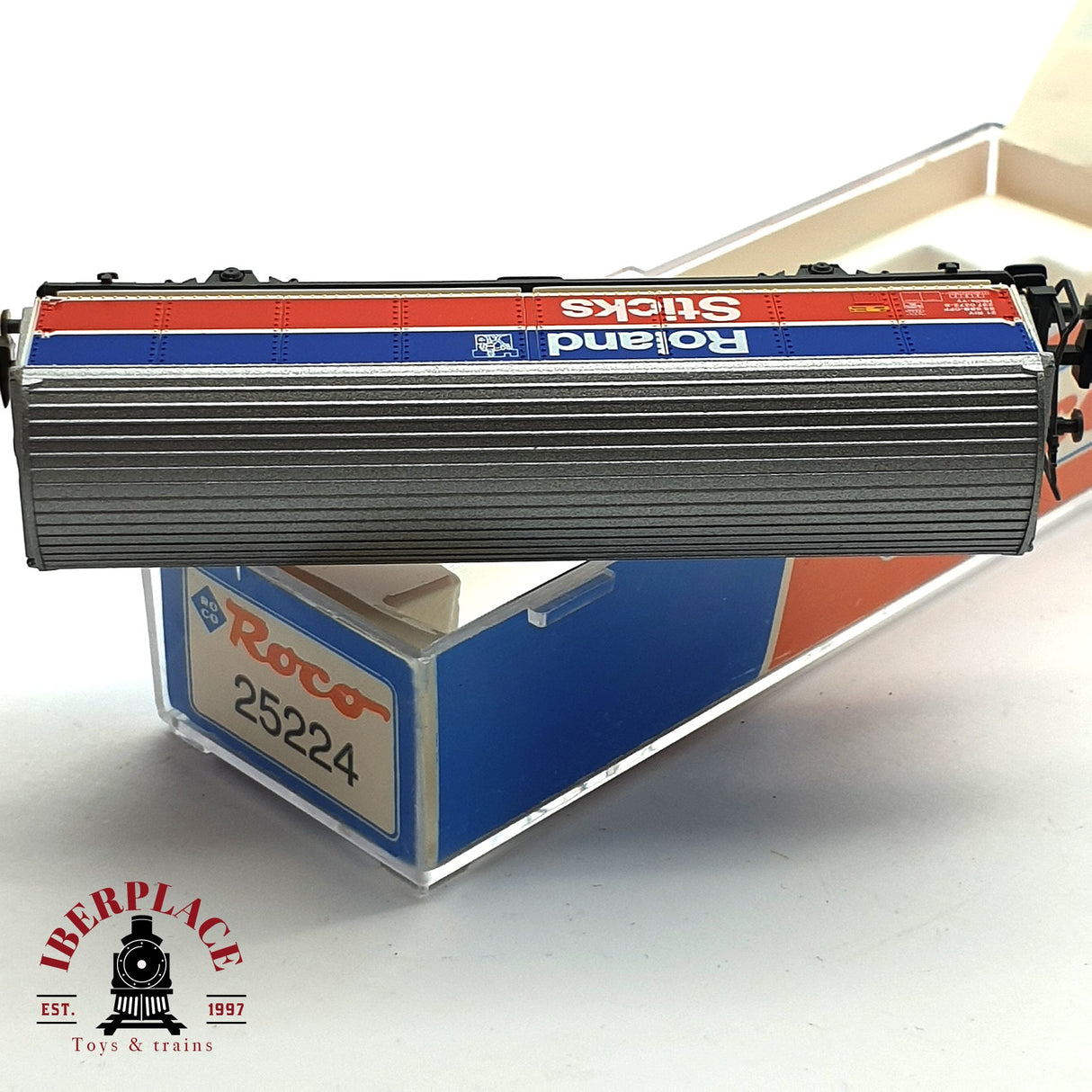 ♻️ 2da mano - Roco 25224 vagon cerrado Roland Zwieback SBB CFF N escala 1:160 E16