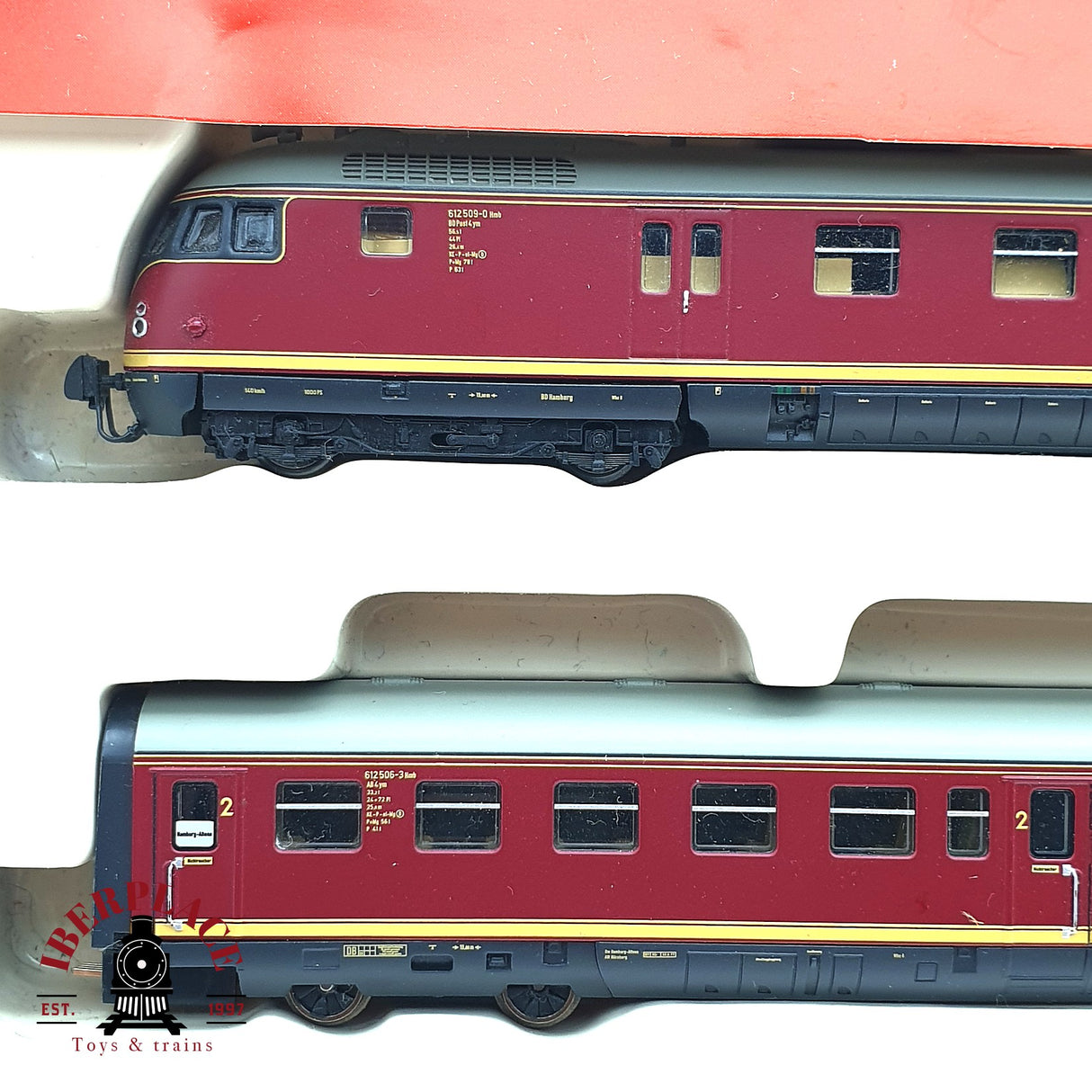 ♻️ 2da mano - Fleischmann 741202 Tren diesel BR 612 DB Ep IV N escala 1:160 E16