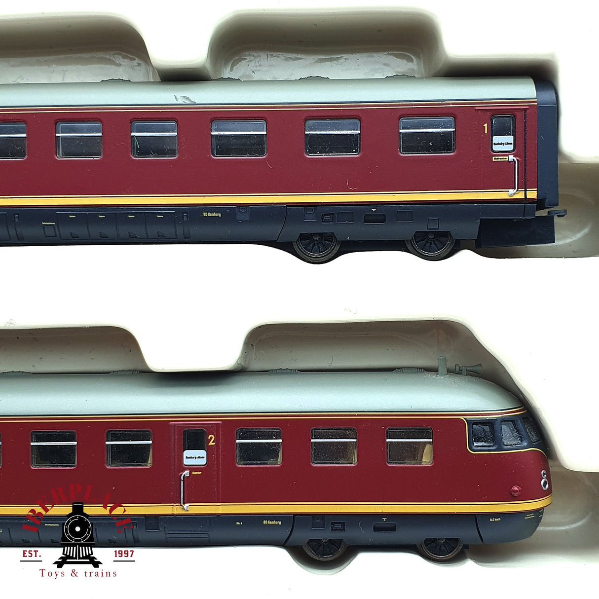 ♻️ 2da mano - Fleischmann 741202 Tren diesel BR 612 DB Ep IV N escala 1:160 E16