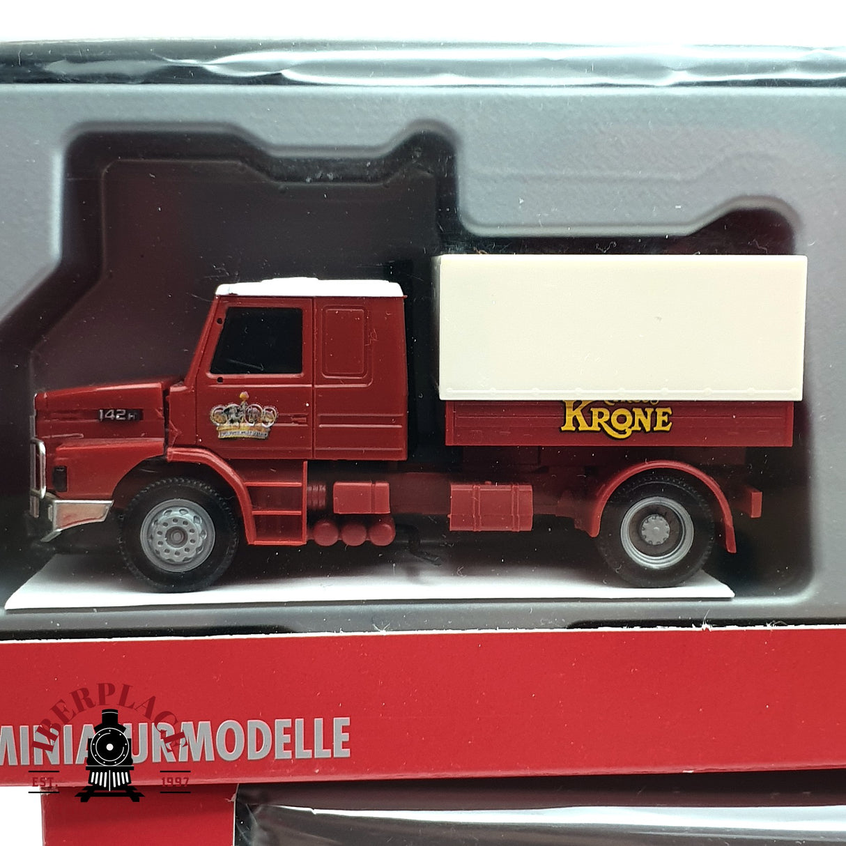 ♻️ 2da mano - 8x Herpa camiones scania man y remolques circo Krone H0 escala 1:87 E15