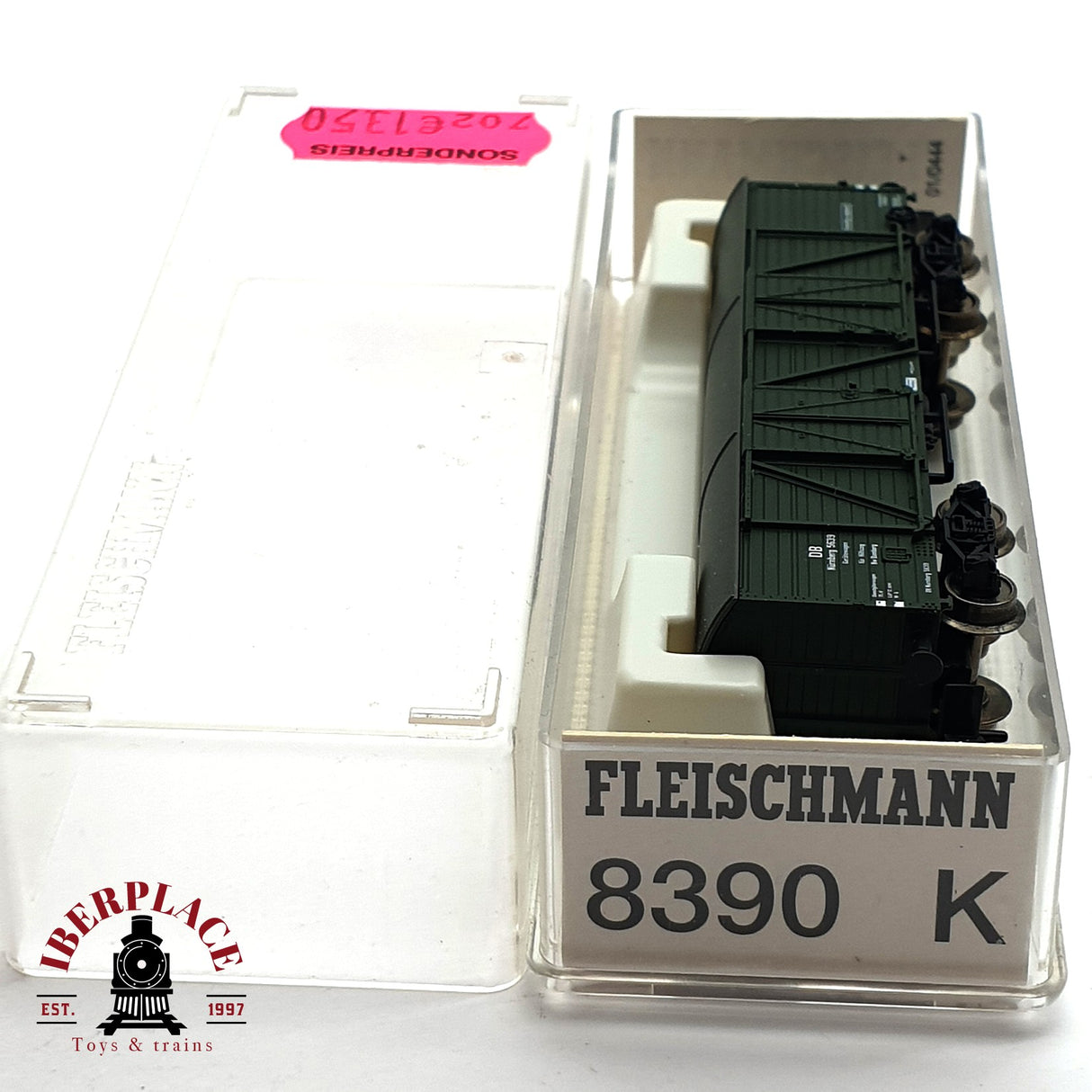 ♻️ 2da mano - Fleischmann 8390K vagón cerrado DB N escala 1:160 E16