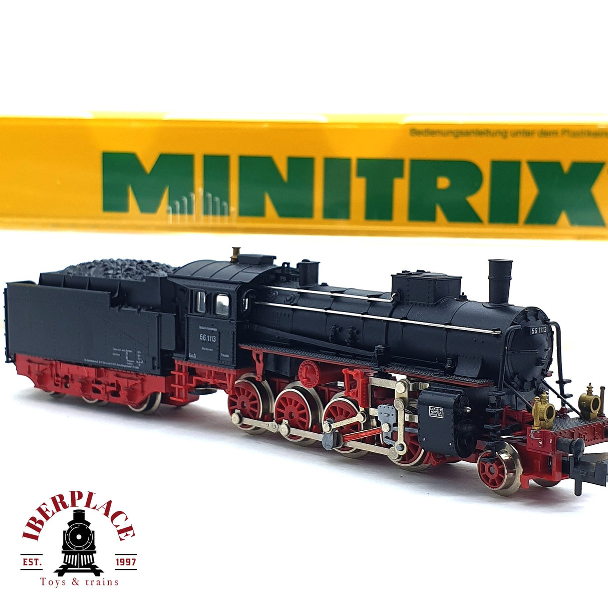♻️ 2da mano - Minitrix 51 2923 00 Locomotora DR 56 1113 N escala 1:160 E16