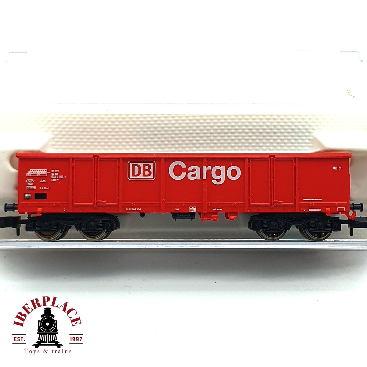 ♻️ 2da mano - Fleischmann vagón de bordes altos cargo DB N escala 1:160 E16