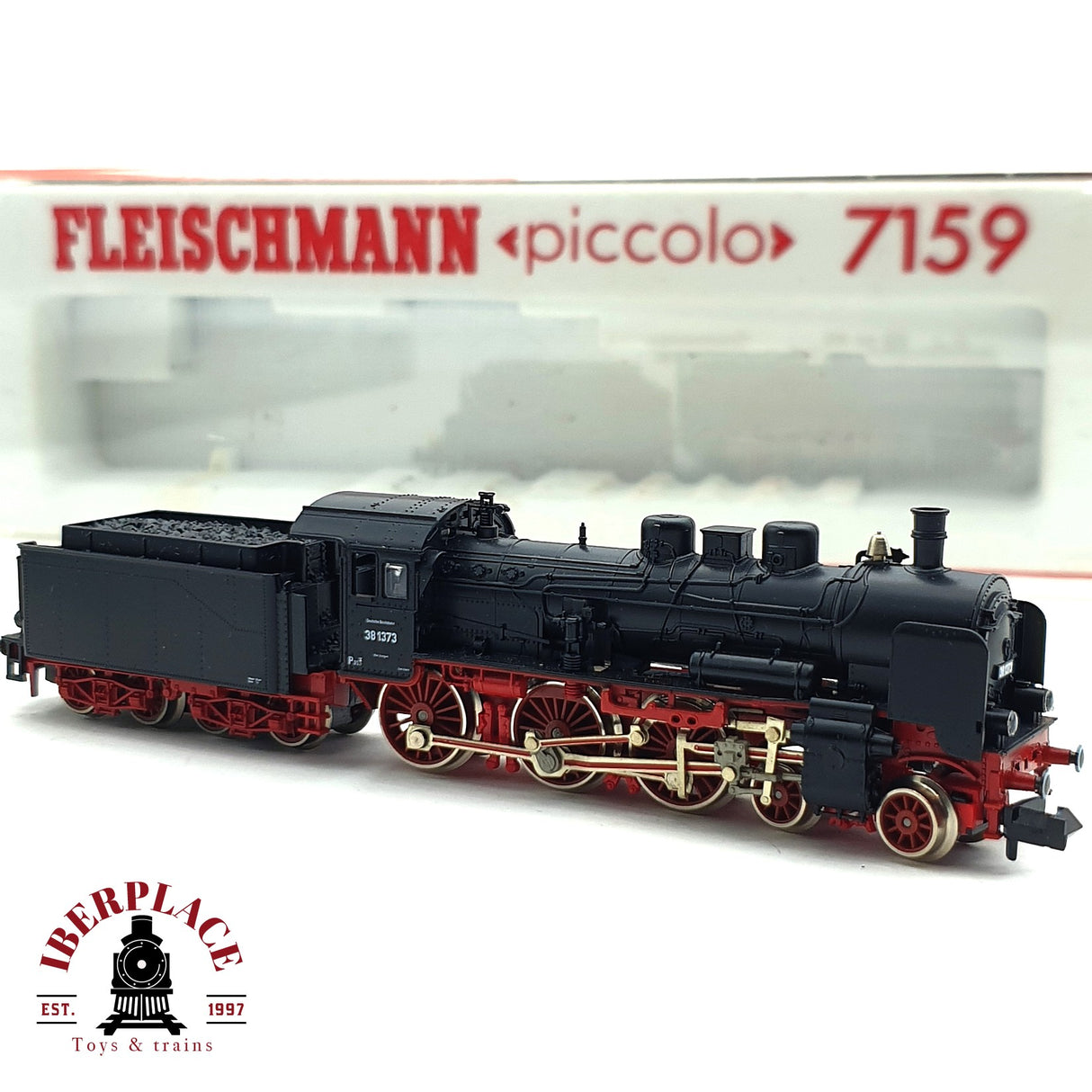 ♻️ 2da mano - Fleischmann 7159 Locomotora DR 38 1373 N escala 1:160 E16