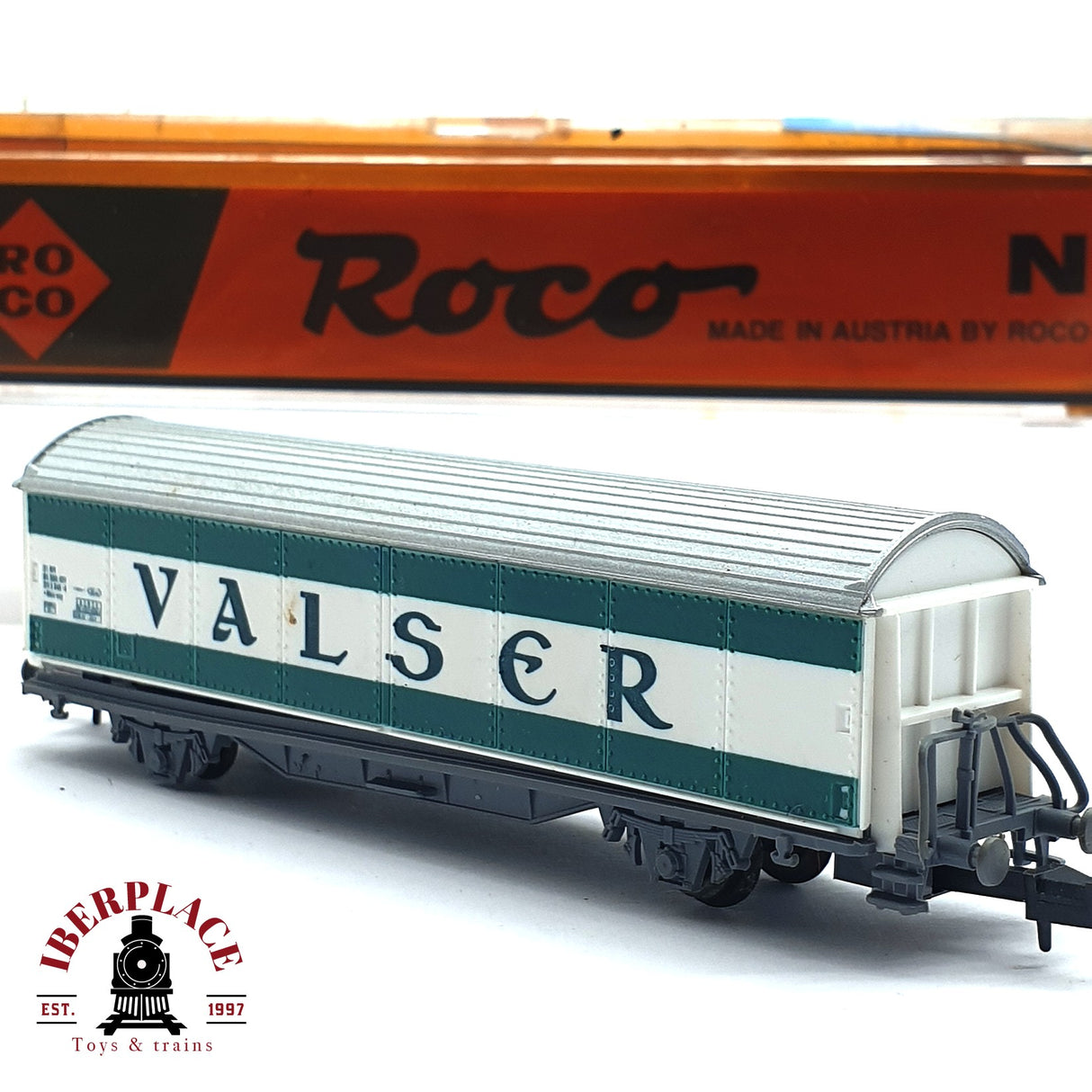 ♻️ 2da mano - Roco 02250B vagón cerrado Valser SBB CFF N escala 1:160 E16