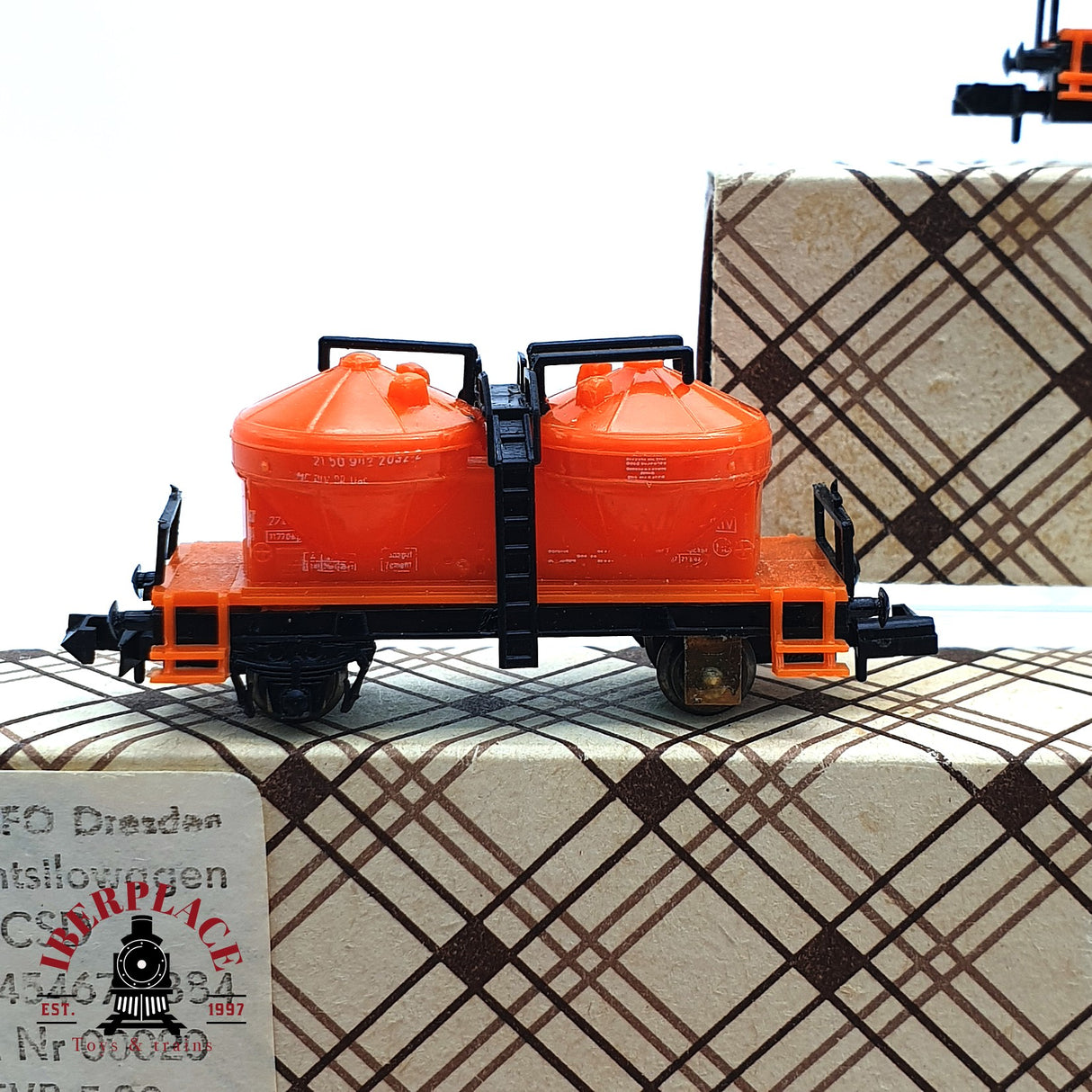 ♻️ 2da mano - 7x PIKO vagones silo de cemento DR CSD N escala 1:160 E16