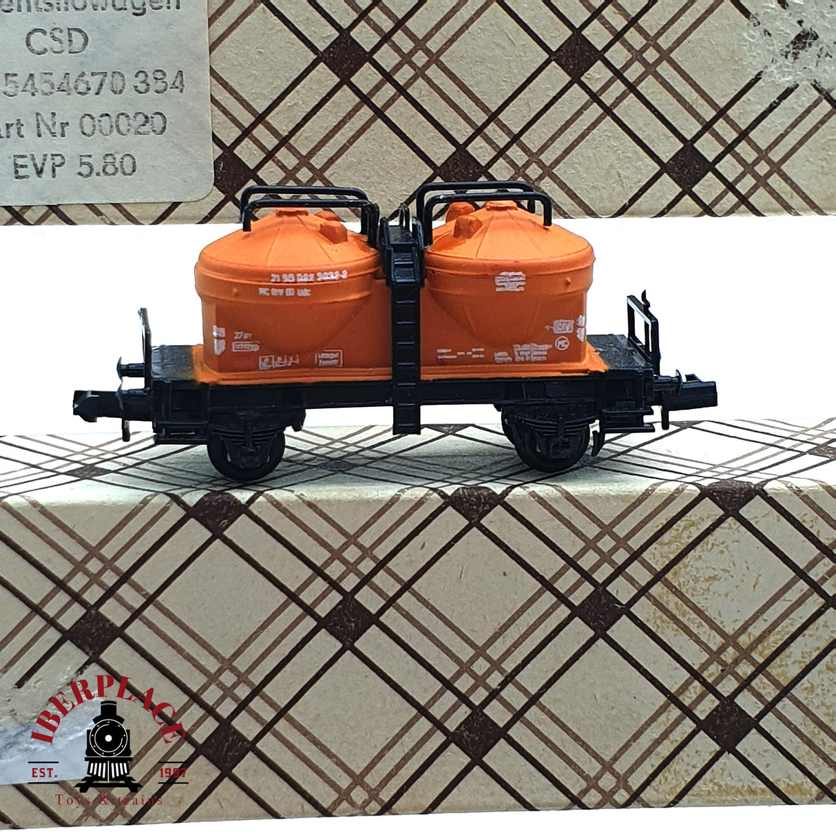 ♻️ 2da mano - 7x PIKO vagones silo de cemento DR CSD N escala 1:160 E16