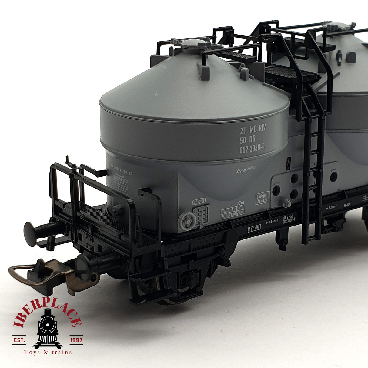♻️ 2da mano - DC PIKO 542307 vagón silo DR 902 3838-1 H0 escala 1:87 E15