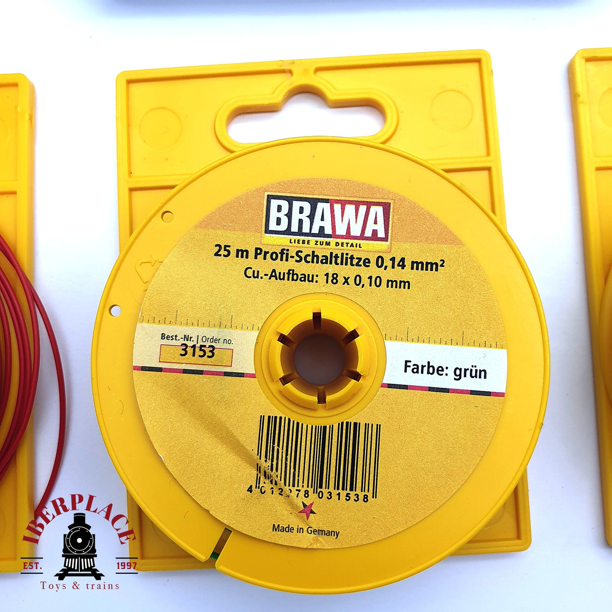 ♻️ 2da mano - Brawa 7210 Paneles de distribución cables amarillo rojo verde H0 escala 1:87 E15