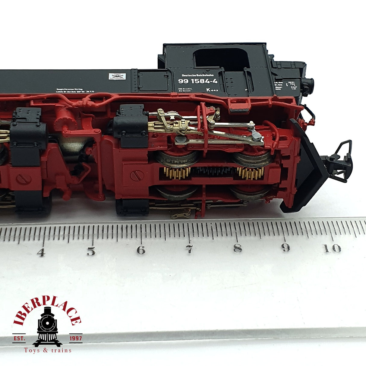 ♻️ 2da mano - DC BEMO 1016 869 Locomotora DR 99 1584-4 Sä IV K H0e escala 1:87 E15