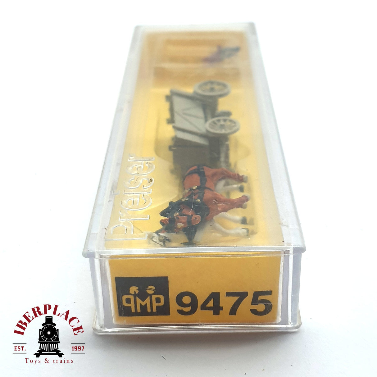 ♻️ 2da mano - Preiser 9475 carruaje de mercancía con caballo N escala 1:160 E15 3/3