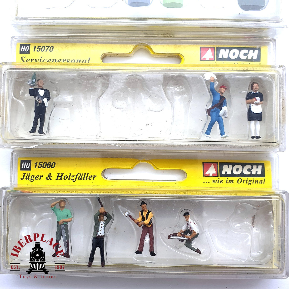 ♻️ 2da mano - Noch Figuras Cazadores y leñadores Capillas y cruces H0 escala 1:87 E15