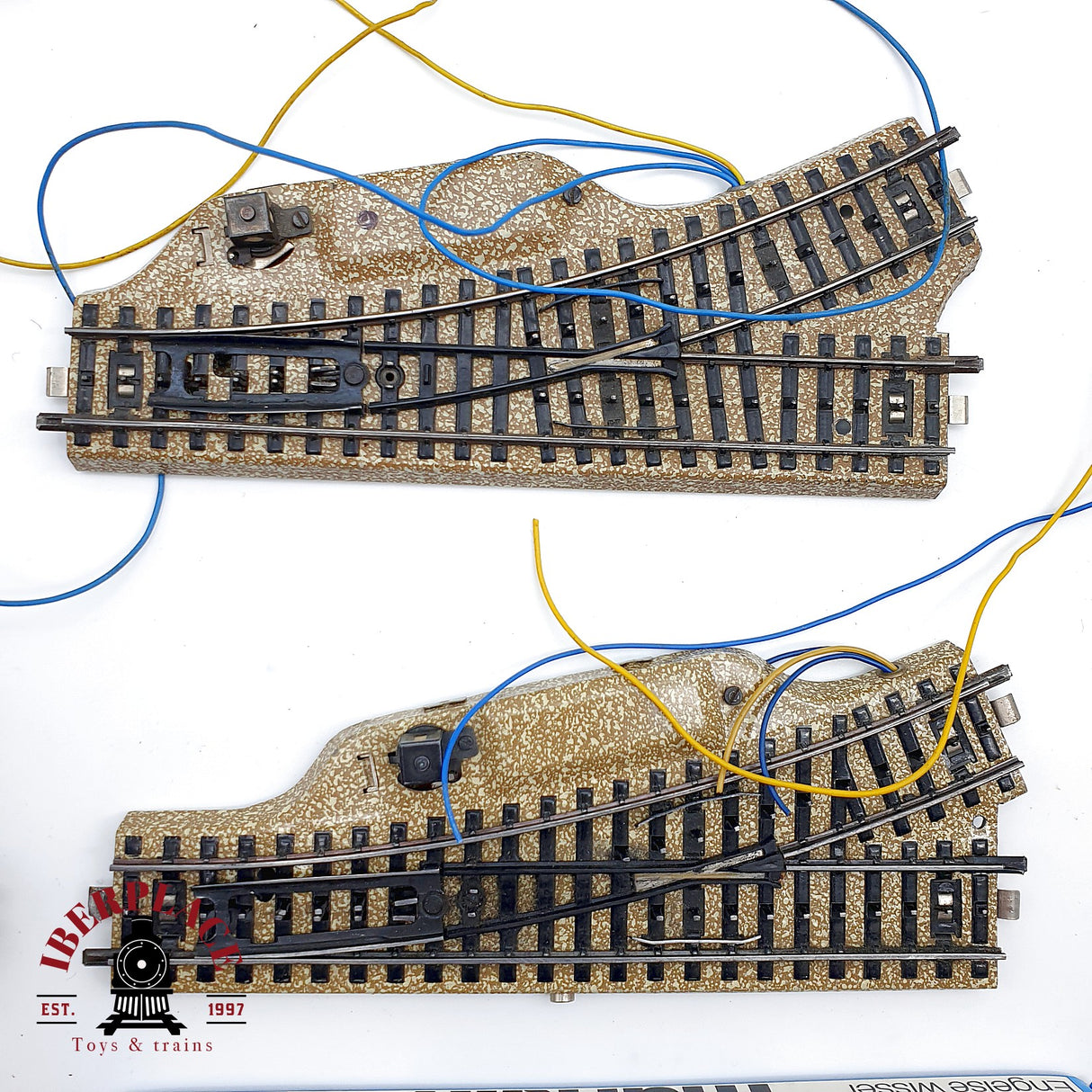 ♻️ 12x Märklin desvios izq y derecha, Travesia sistema M H0 escala 1:87