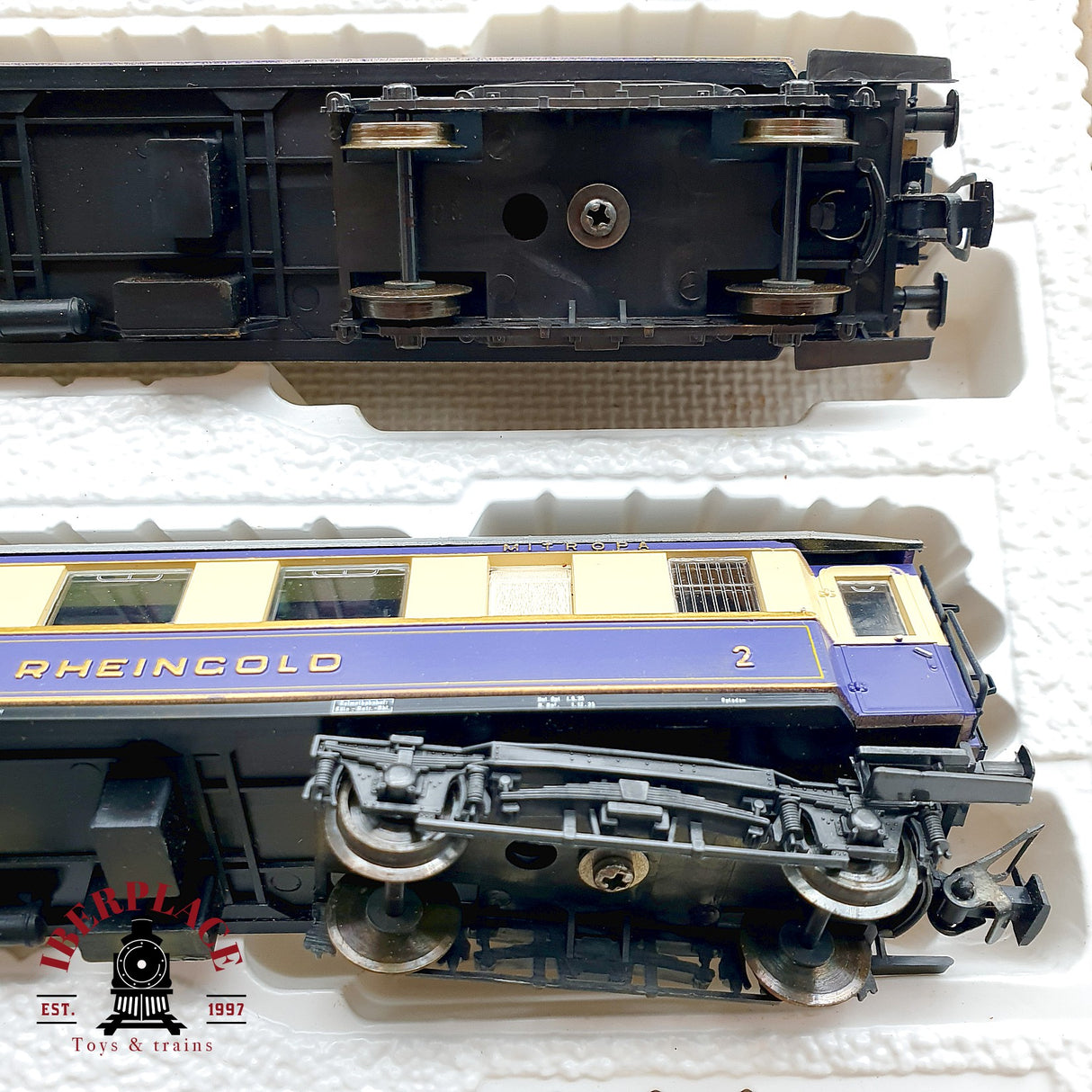 ♻️ DC Liliput 820 set de coches pasajero y equipaje Rheingold DRG H0 escala 1:87