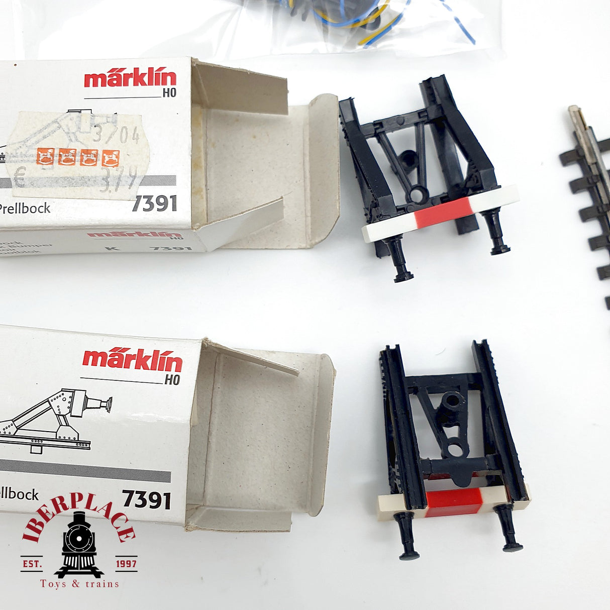 ♻️ 20x Märklin vías rectas, topes de vías, encarrilador etc sistema K H0 escala 1:87