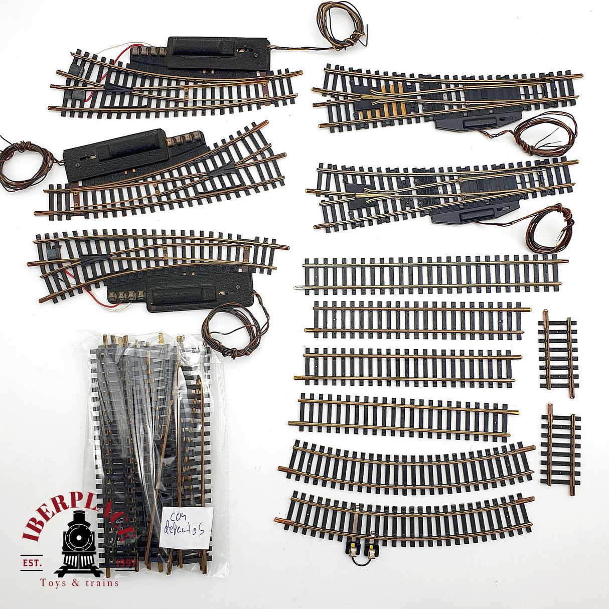 ♻️ Märklin Lote mixto desvíos, vías curvas y rectas, algunas con defecto sistema K H0 escala 1:87