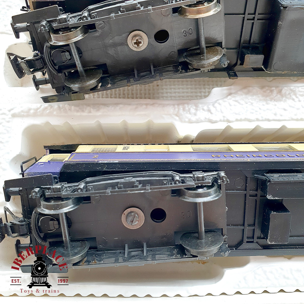 ♻️ DC Liliput 820 set de coches pasajero y equipaje Rheingold DRG H0 escala 1:87