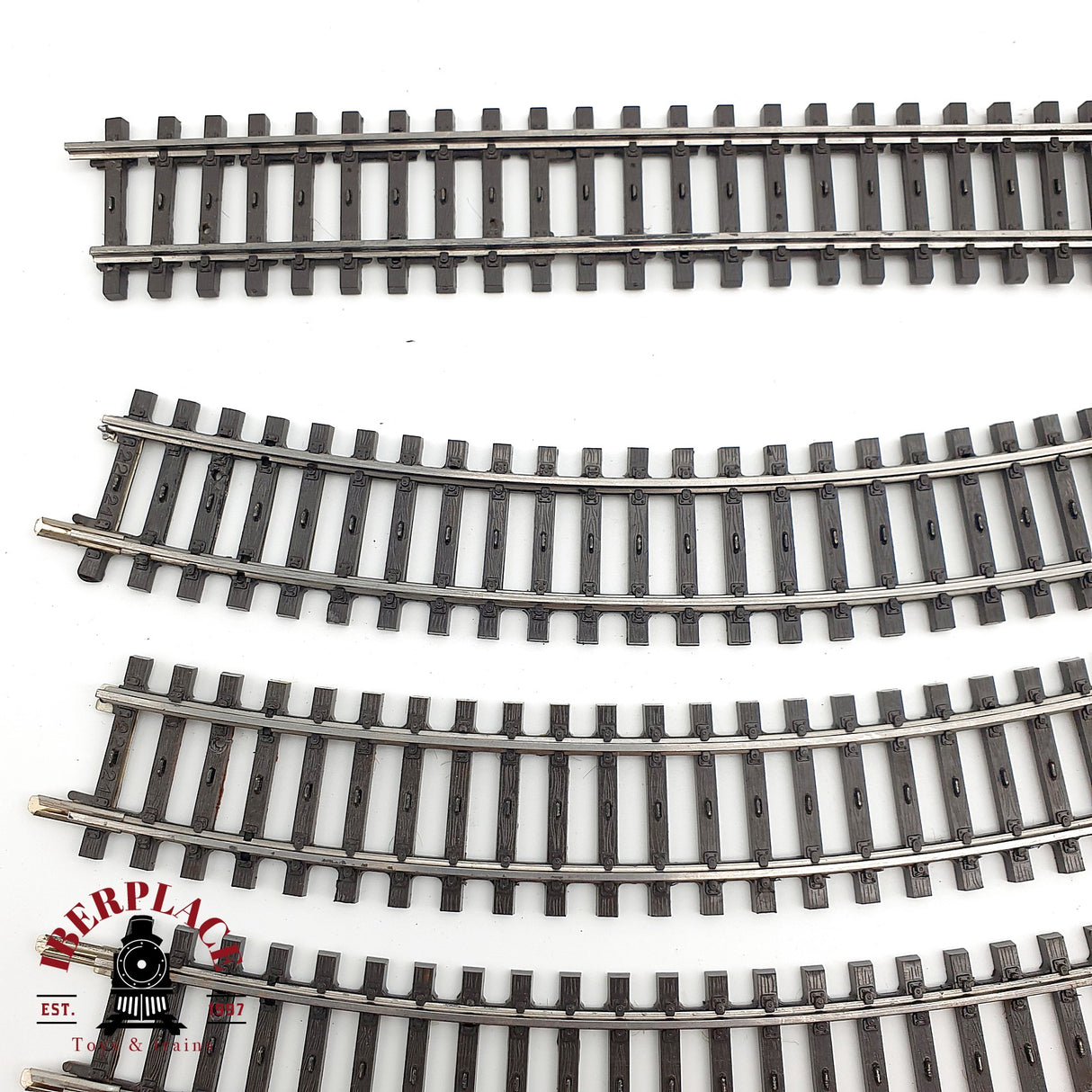 ♻️ Märklin Lote de vías rectas y curvas con defectos sistema M H0 escala 1:87