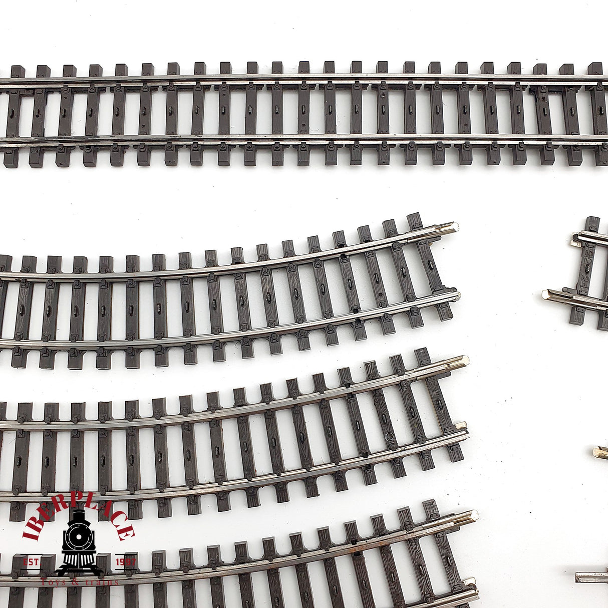 ♻️ Märklin Lote de vías rectas y curvas con defectos sistema M H0 escala 1:87