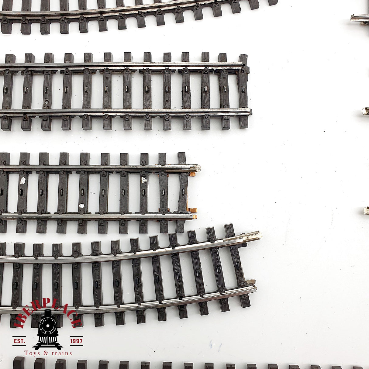 ♻️ Märklin Lote de vías rectas y curvas con defectos sistema M H0 escala 1:87