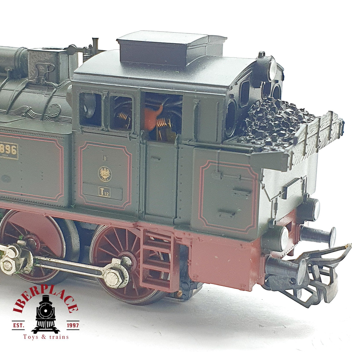 ♻️ AC Märklin Locomotora K.P.E.V 7896 verde H0 escala 1:87