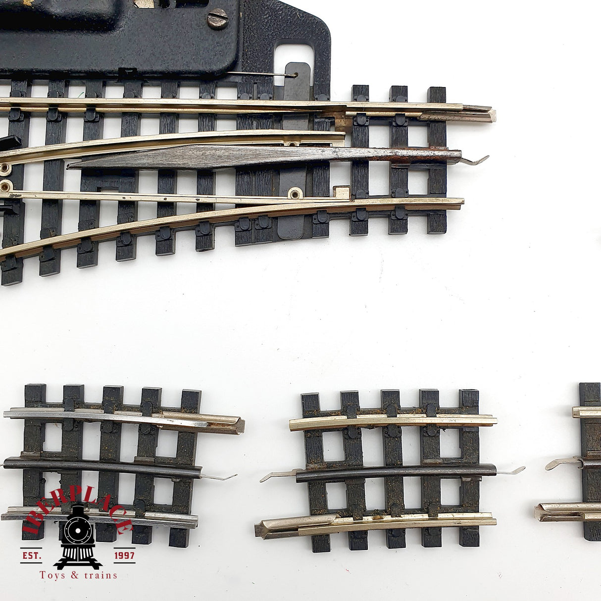 ♻️ 22x Trix Express 3 carriles DC vias curvas rectas y desvios H0 escala 1:87