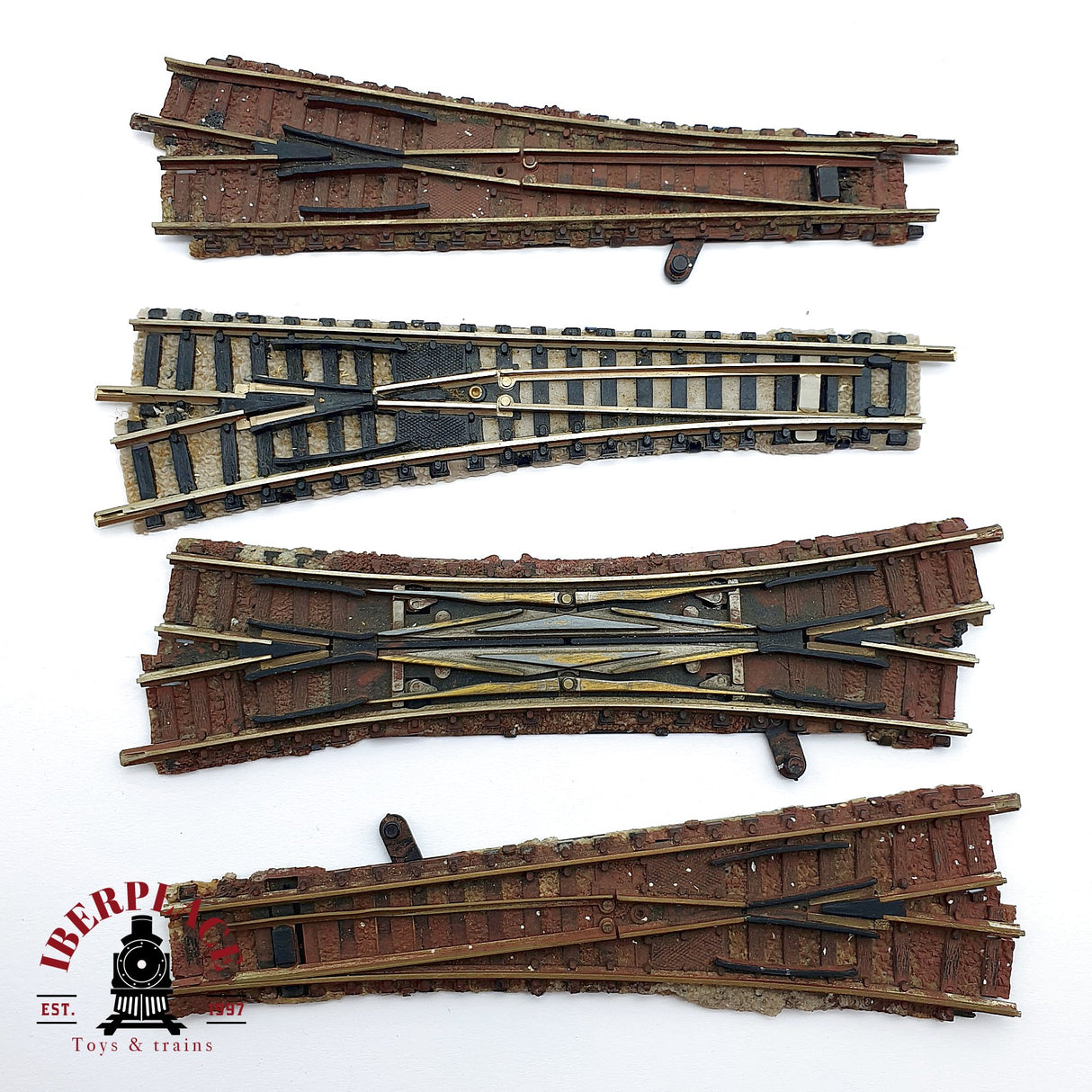 ♻️ 4x Fleischmann desvios manuales y travesia N escala 1:160