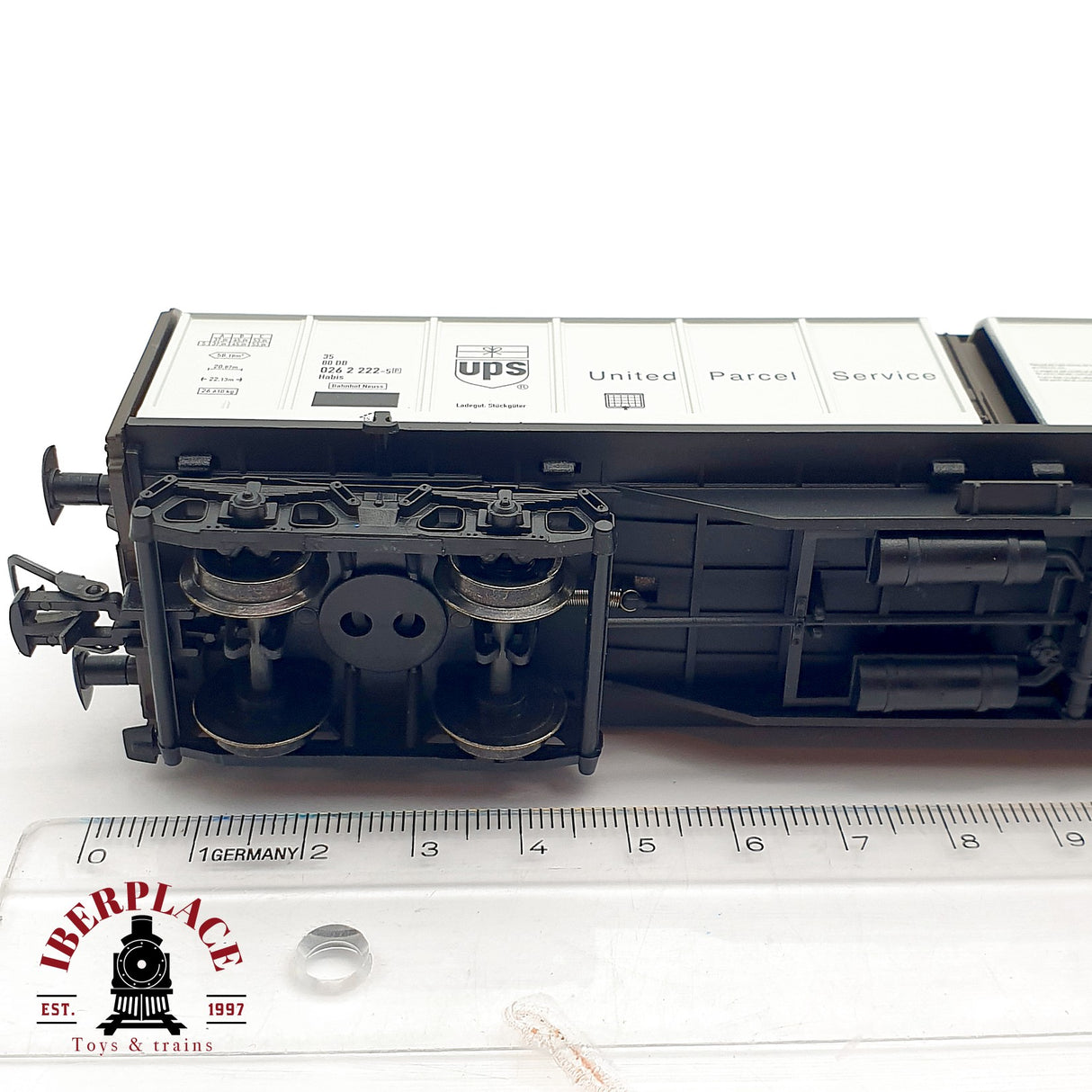 ♻️ DC Electrotren 5551K vagón cerrado UPS DB 026 2 222 H0 escala 1:87