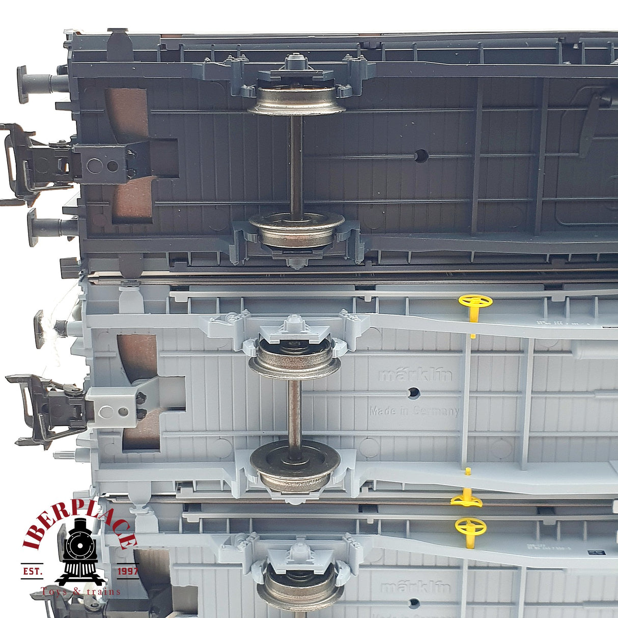 ♻️ 4x Märklin vagones de paredes deslizantes EPA, cargo Domizil SBB H0 escala 1:87