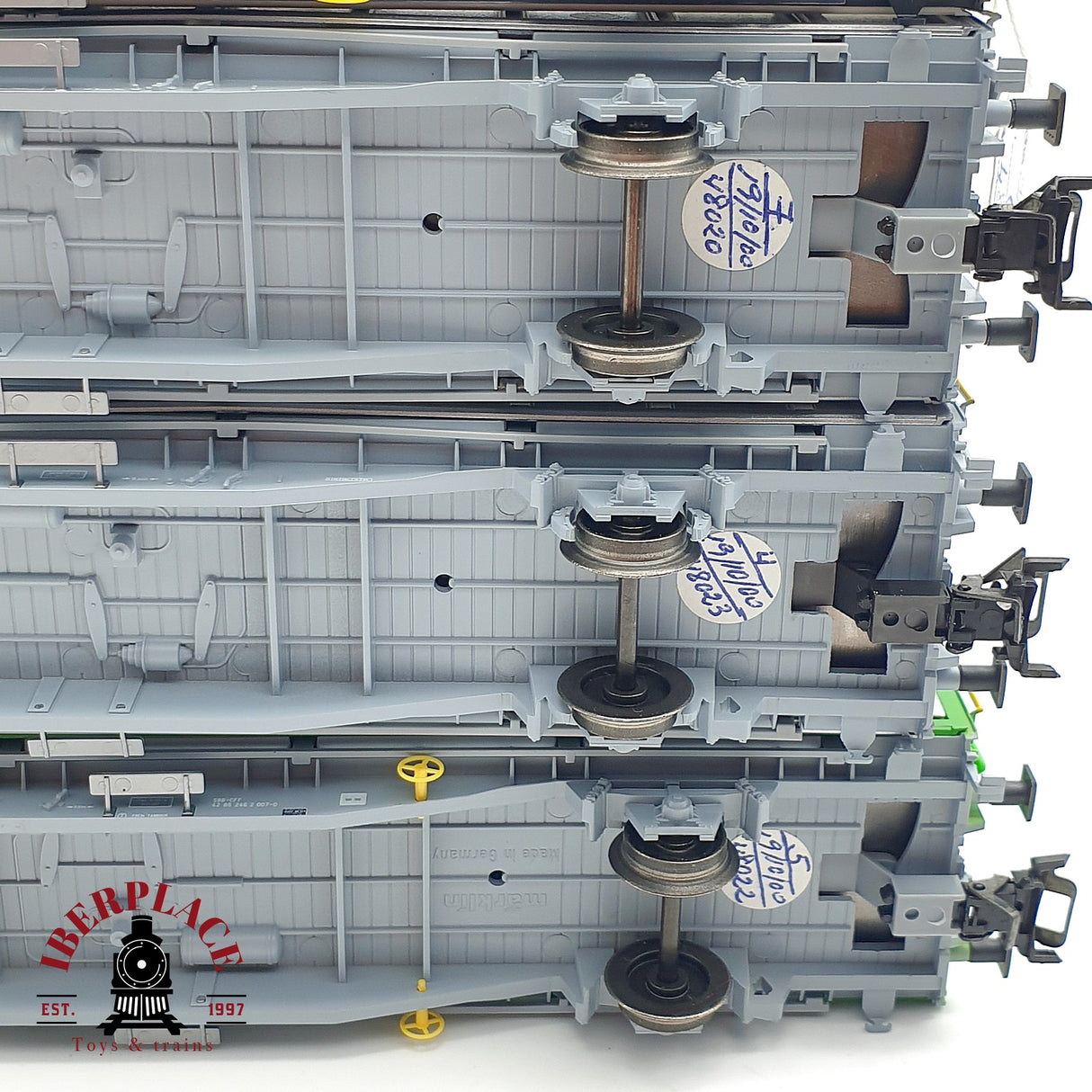 ♻️ 4x Märklin vagones de paredes deslizantes EPA, cargo Domizil SBB H0 escala 1:87