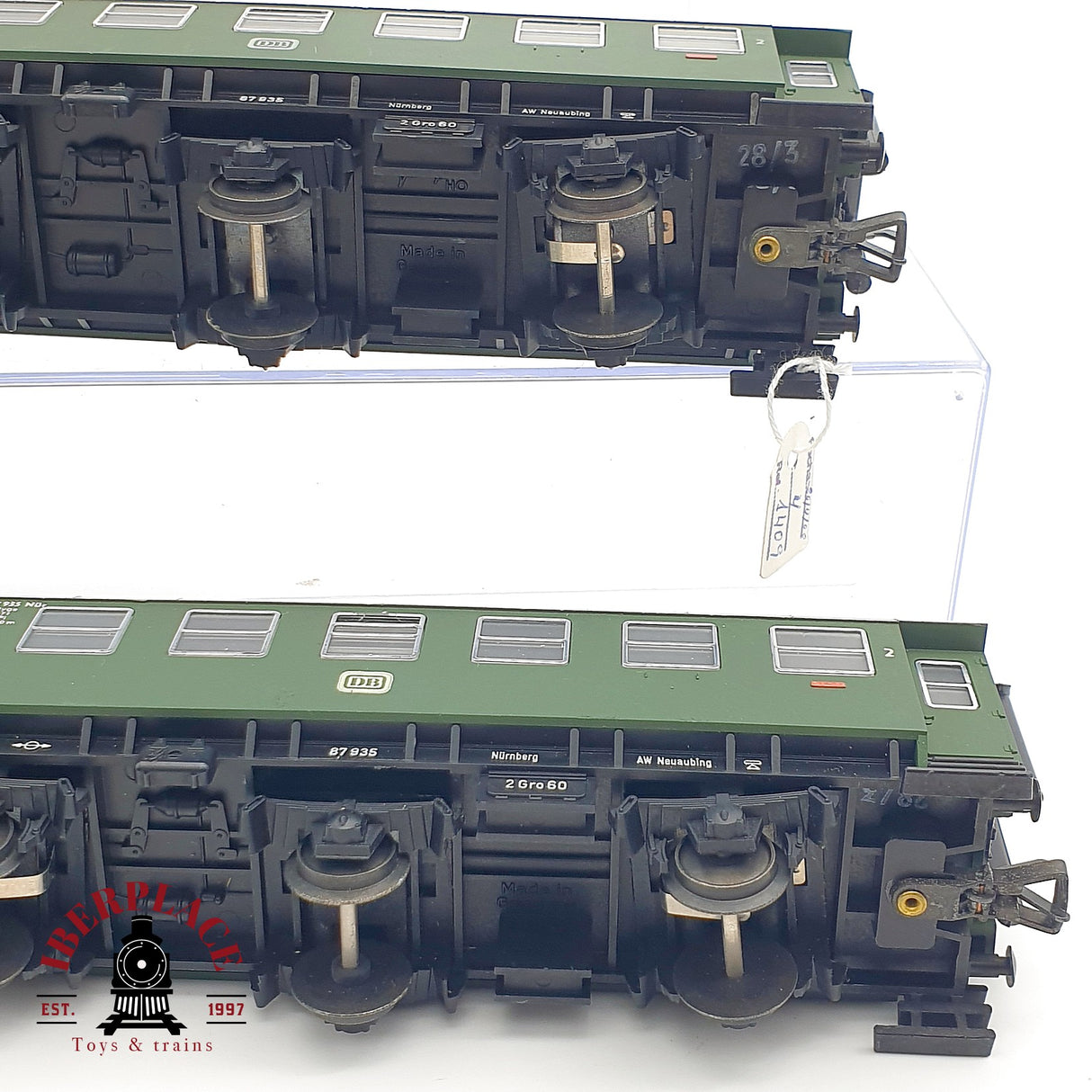 ♻️ DC 5x Fleischmann vagones pasajeros DB clase 2 con luz H0 escala 1:87