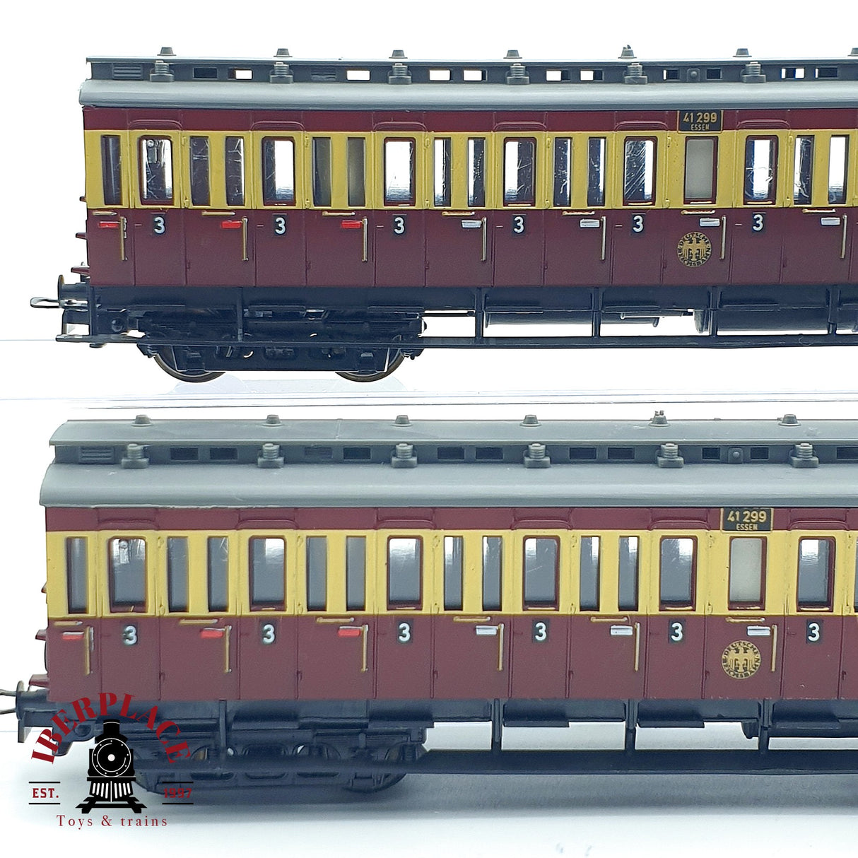 ♻️ DC 2x Liliput vagones pasajeros DRG 41299 H0 escala 1:87
