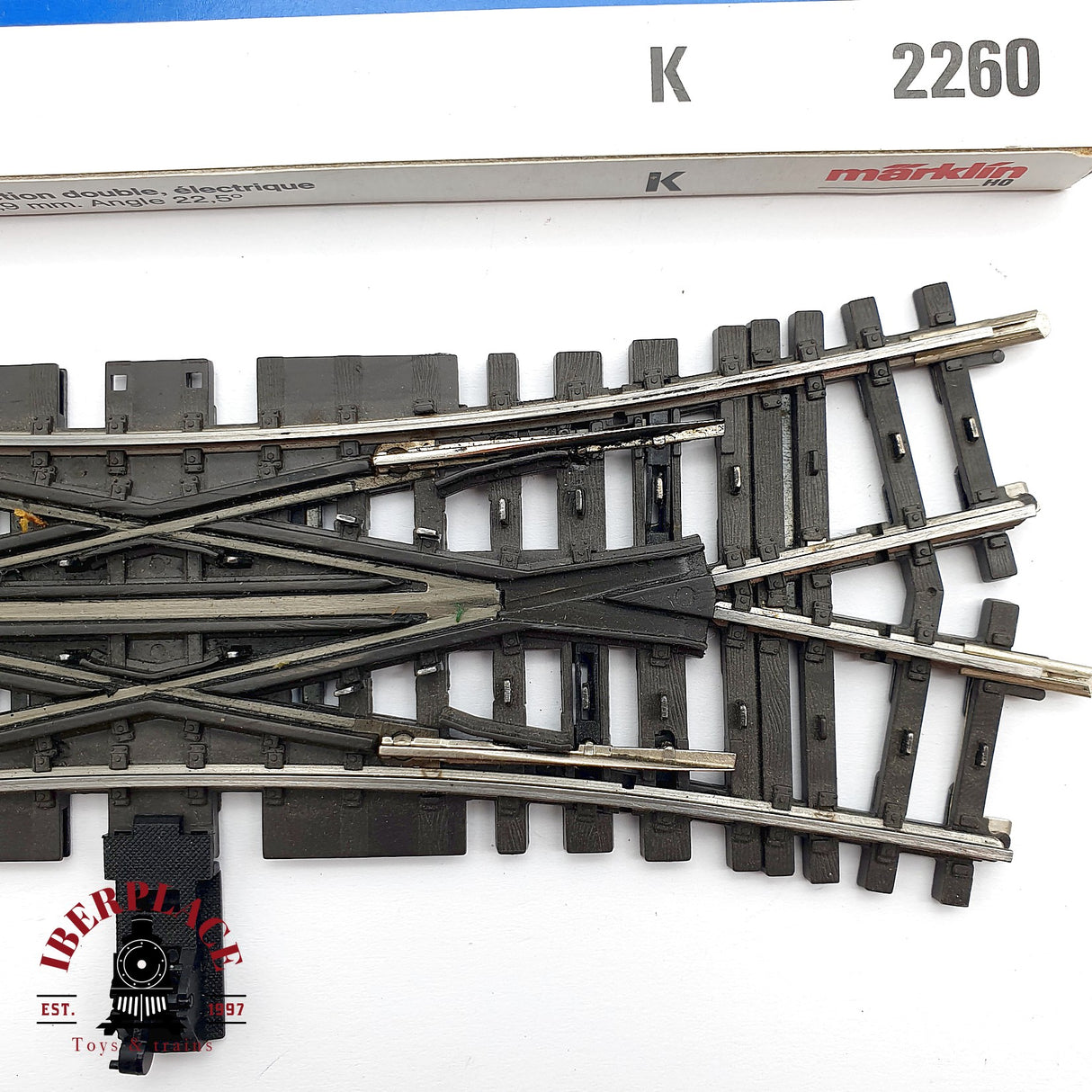 ♻️ Märklin 2260 Travesía de unión doble 168,9 mm sistema K H0 escala 1:87 2/2