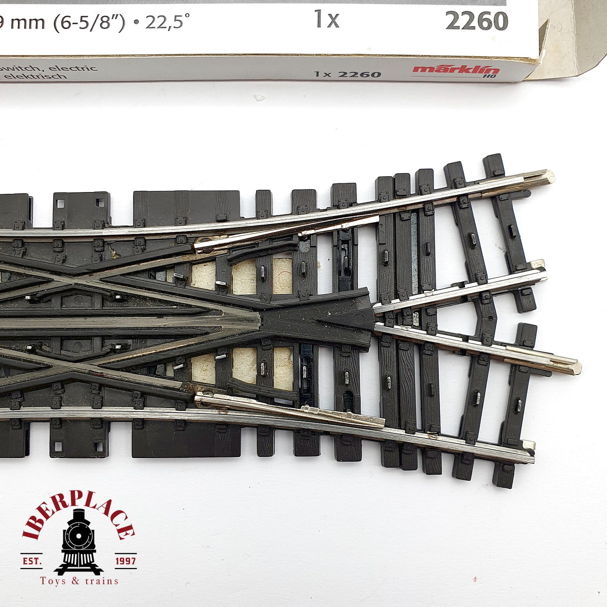 ♻️ DEFEKT Märklin 2260 Travesía de unión doble 168,9 mm sistema K H0 escala 1:87