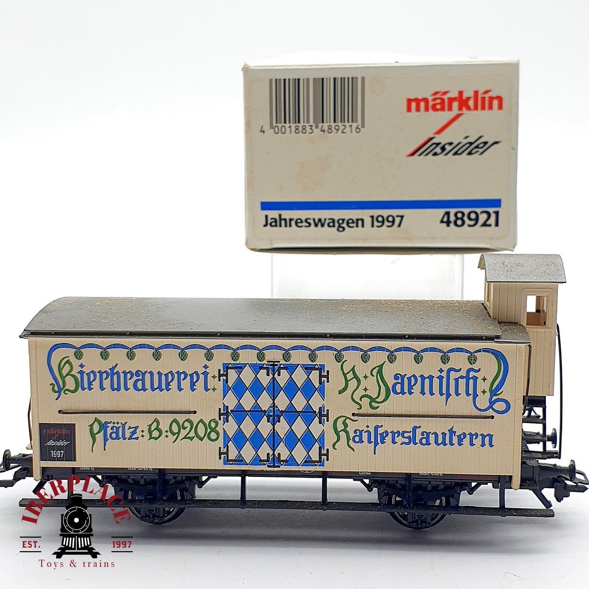 ♻️ AC Märklin insider 48921 vagón anual 1997 Bierbrauerei H0 escala 1:87