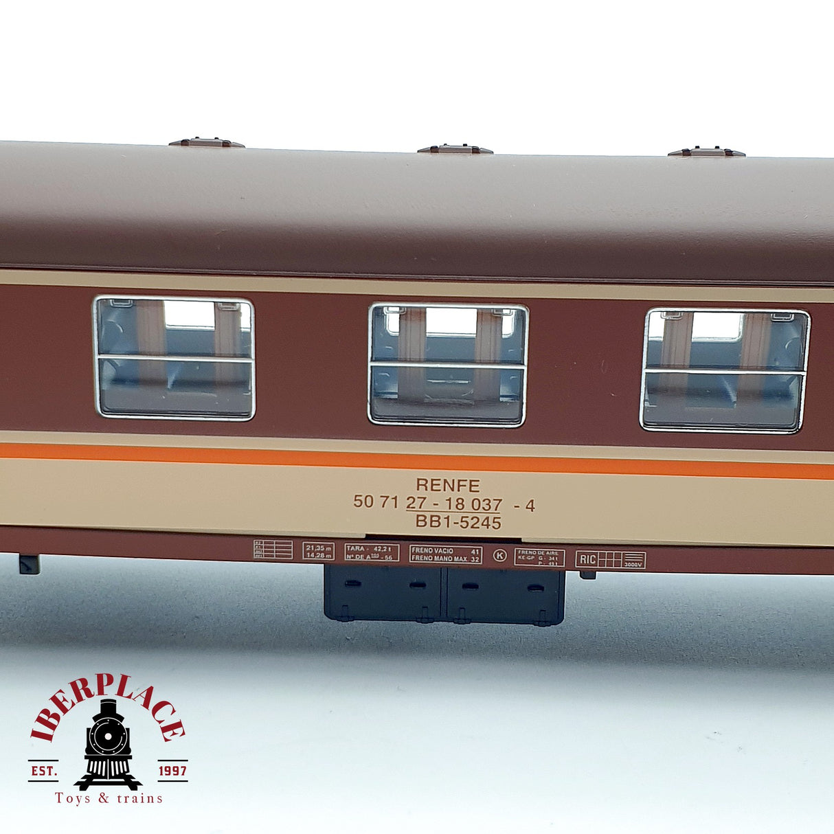 ♻️ DC Electrotren 5052K Coche estrella 2da clase BB1 5245 RENFE H0 escala 1:87