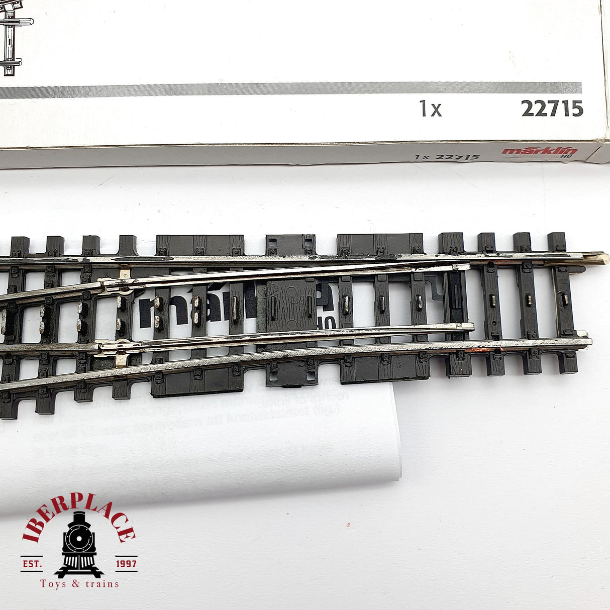 ♻️ Märklin 22715 desvío a la izquierda longitud 225 mm H0 escala 1:87